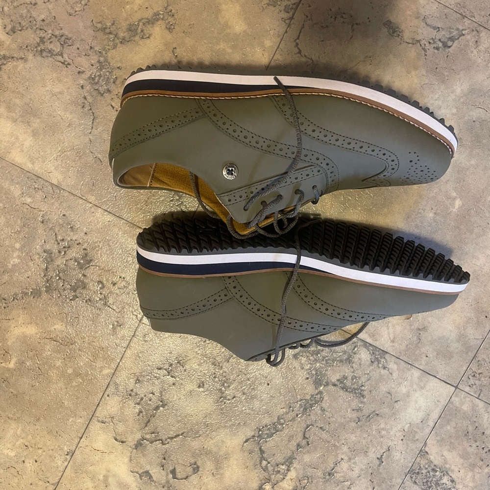 FootJoy Olive Green Athletic Golf Shoes